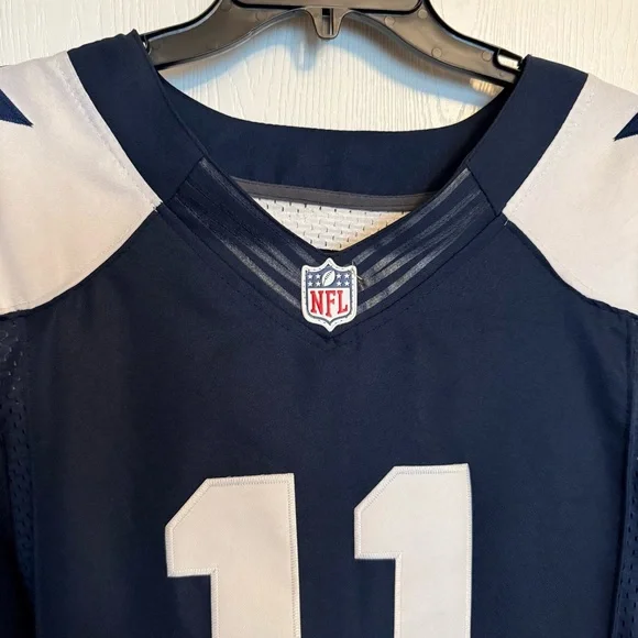 Men's Cole Beasley Dallas Cowboys Game Throwback Alternate Jersey - Navy Blue